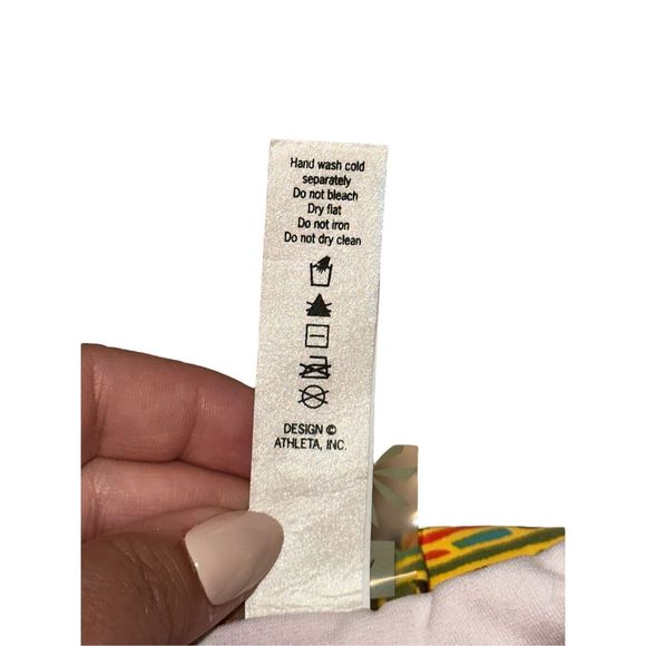 NWOT Side Tie Paisley Athleta Bikini Bottom Medium - Picture 6 of 7